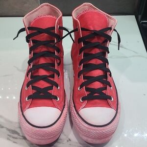 Converse Red High-Top Sneakers